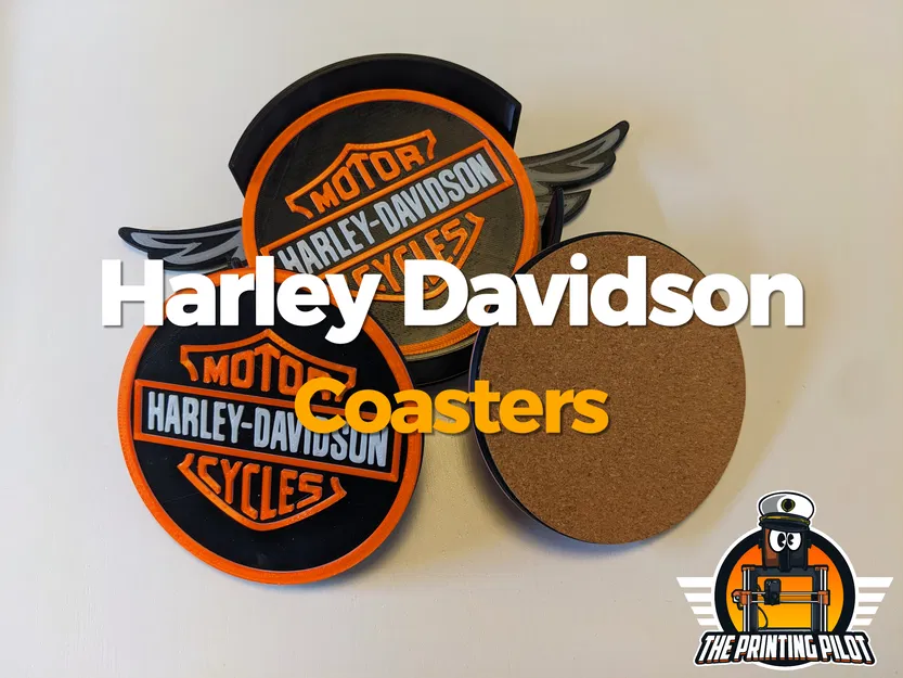 Harley Davidson - Bộ Coasters và Holder Combo - Image 1