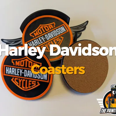Harley Davidson - Bộ Coasters và Holder Combo