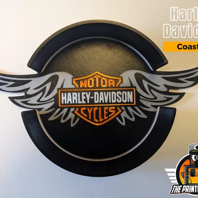 Harley Davidson - Bộ Coasters và Holder Combo