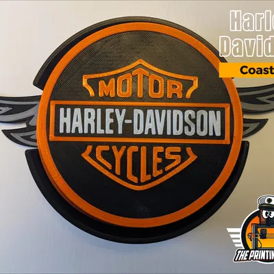 Harley Davidson - Bộ Coasters và Holder Combo