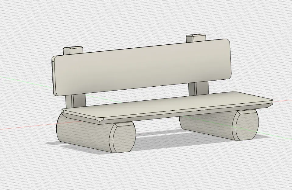 Ghế băng ván gỗ mini | Wooden Plank Bench | Holzbohlenbank - Image 3