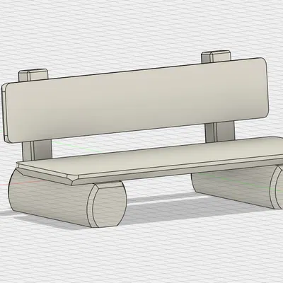 Ghế băng ván gỗ mini | Wooden Plank Bench | Holzbohlenbank