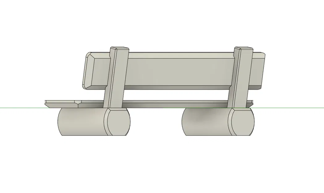Ghế băng ván gỗ mini | Wooden Plank Bench | Holzbohlenbank - Image 4