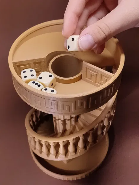 Tháp thả xúc xắc cổ điển (Antique dice Tower) - Image 4