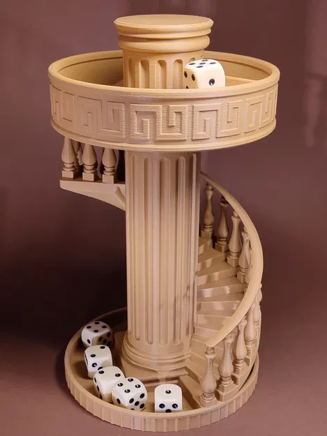 Tháp thả xúc xắc cổ điển (Antique dice Tower) - Image 5
