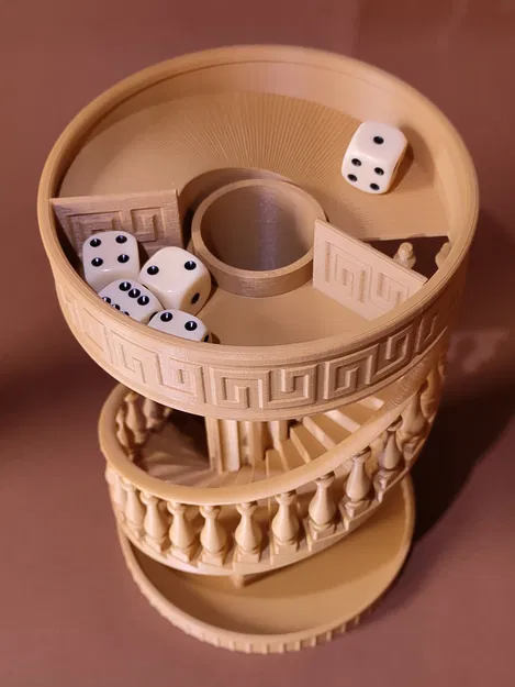 Tháp thả xúc xắc cổ điển (Antique dice Tower) - Image 7