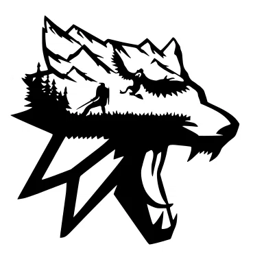 Tượng Đầu Sói Witcher Wild Hunt Trang Trí Tường Độc Đáo