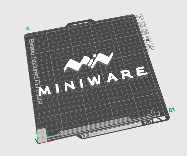 Logo MINIWARE 3D (STL) - Image 2