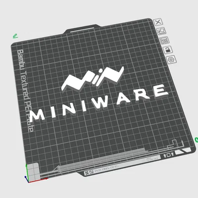 Logo MINIWARE 3D (STL)