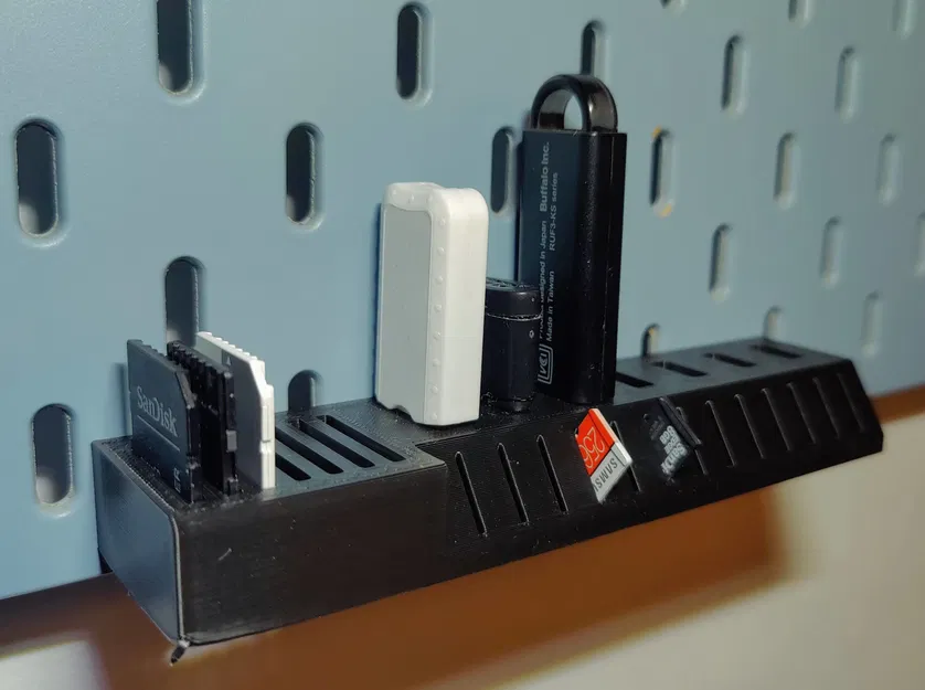 Kệ giữ USB và thẻ SD cho Skadis - Image 1