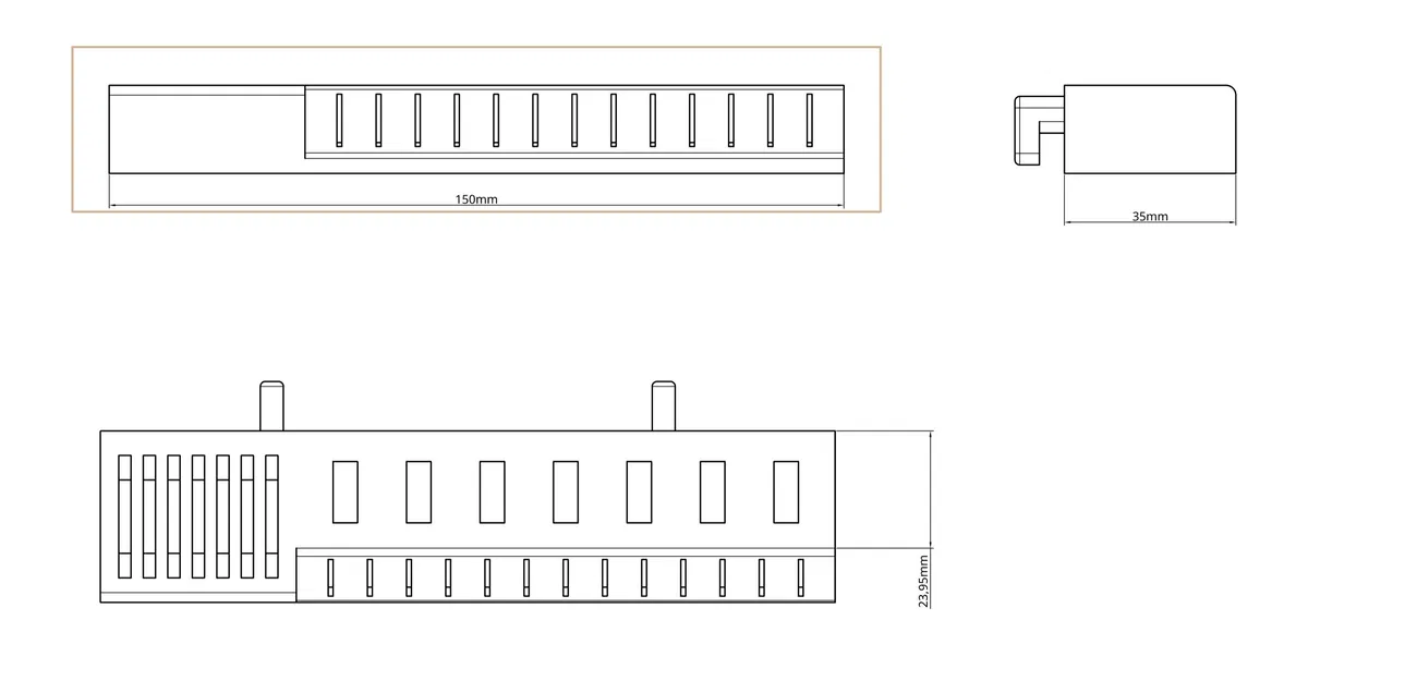 Kệ giữ USB và thẻ SD cho Skadis - Image 2