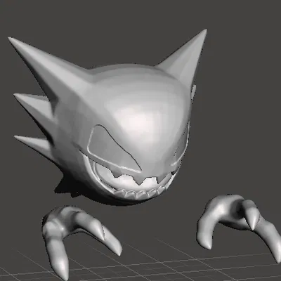 Mô Hình Pokemon Haunter 3D Không Chân Đế - Tùy Biến Sáng Tạo
