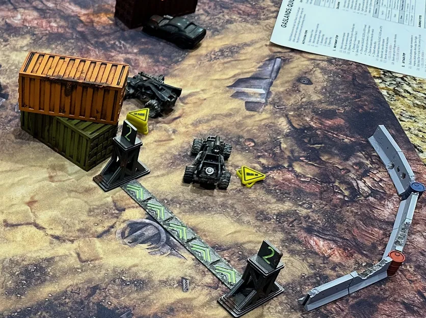 Rào chắn giao thông Gaslands, phong cách DungeonSticks! - Image 1