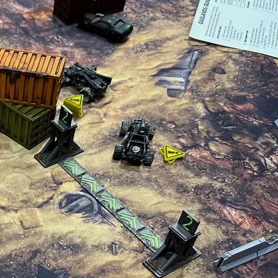 Rào chắn giao thông Gaslands, phong cách DungeonSticks!