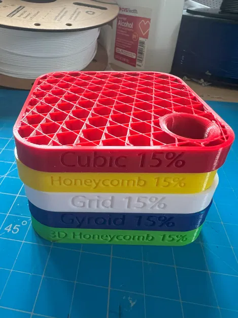 Bộ mẫu tile infill cho in 3D (3D Printing Infill Tile Sample Pack) - Image 1