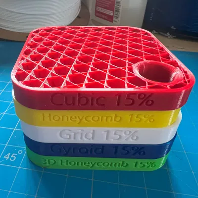 Bộ mẫu tile infill cho in 3D (3D Printing Infill Tile Sample Pack)