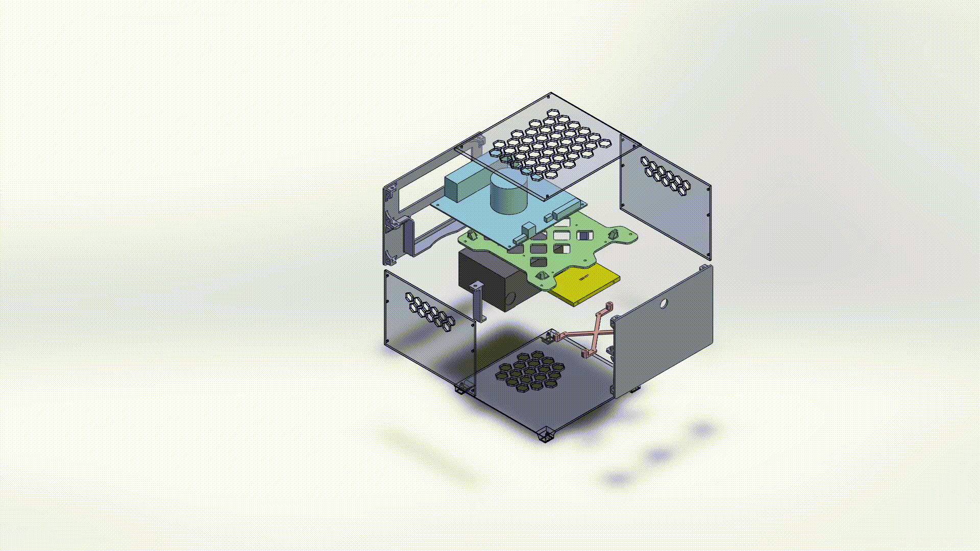 Vỏ PC Mini ITX APU (211x201x156mm) - Thumbnail 2