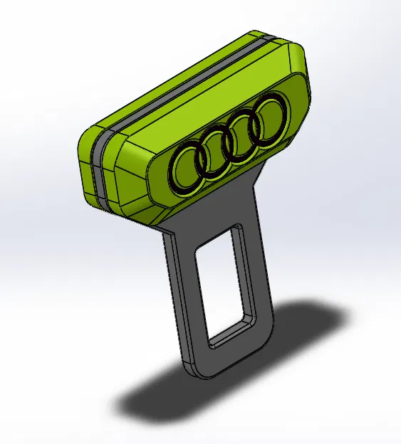 Chốt Cài Dây An Toàn Audi 3D - Phụ Kiện Xe Hơi Độc Đáo - Image 1