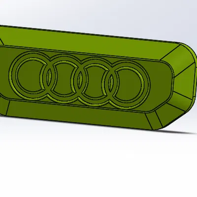 Chốt Cài Dây An Toàn Audi 3D - Phụ Kiện Xe Hơi Độc Đáo