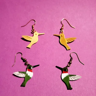 Bông tai chim ruồi (Hummingbird Earring)