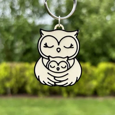 Móc Khóa Đôi Cú Mẹ Con - Quà Tặng Ngày Của Mẹ Ý Nghĩa