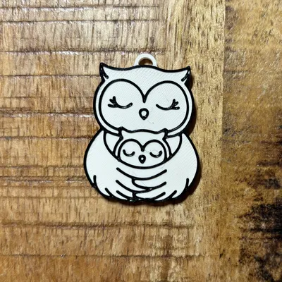 Móc Khóa Đôi Cú Mẹ Con - Quà Tặng Ngày Của Mẹ Ý Nghĩa