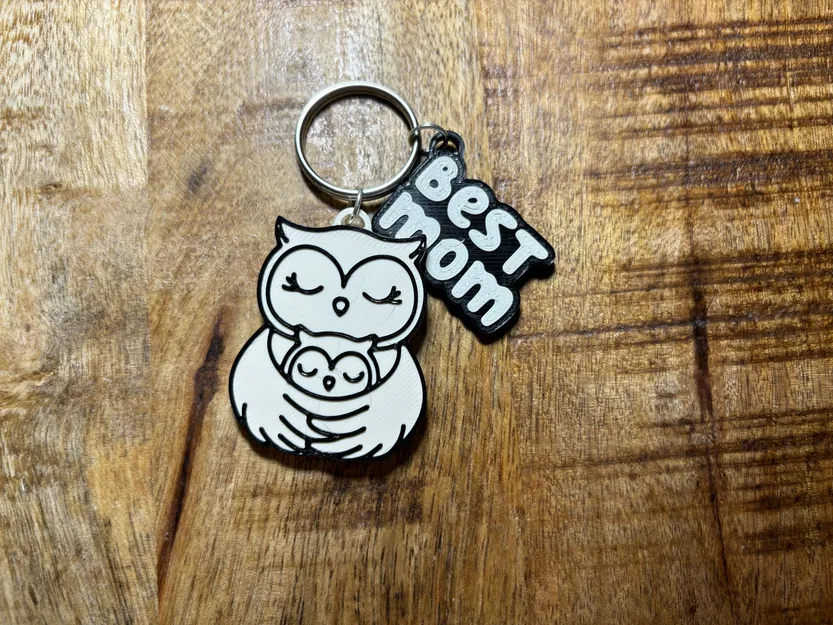 Móc Khóa Đôi Cú Mẹ Con - Quà Tặng Ngày Của Mẹ Ý Nghĩa - Image 3