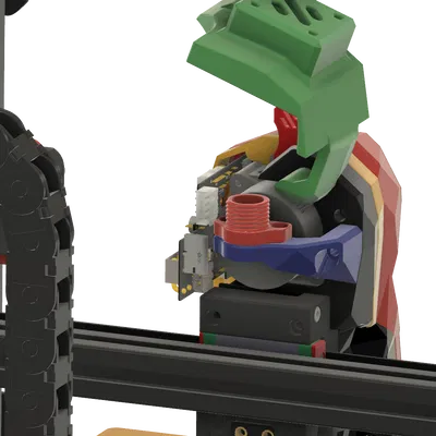 Voron 2.4 - Stealthburner 3DO nozzle cam, LGX Lite, BTT SB2209, umbilical mod