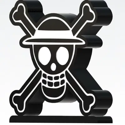 Đèn Light Box "Cờ Hải Tặc" One Piece Độc Đáo