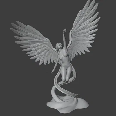 Thiên thần với tay vươn lên thiên đàng