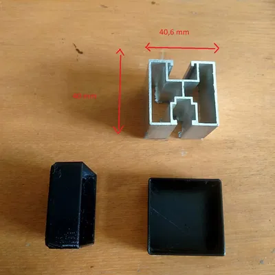 Nắp Chụp Đầu Thanh Ray Nhôm 40x40mm Cho Tấm Pin Mặt Trời