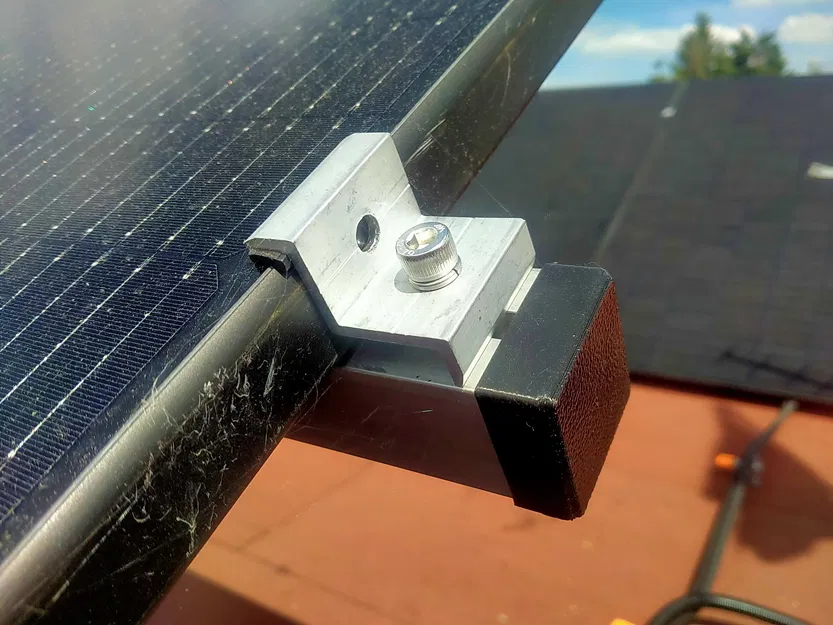 Nắp Chụp Đầu Thanh Ray Nhôm 40x40mm Cho Tấm Pin Mặt Trời - Image 3