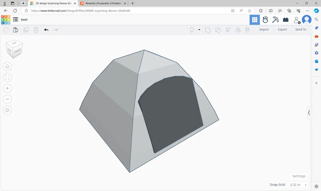 Mô Hình Lều Mini 3D - Đồ Trang Trí Bàn Làm Việc Sáng Tạo - Image 1