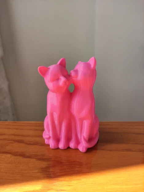 Tượng Hai Chú Mèo Âu Yếm Mượt Mà - Trang Trí và Quà Tặng Ý Nghĩa - Image 1