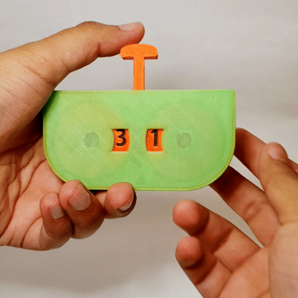 AUTO-DICE, cỡ bỏ túi – xúc xắc cơ khí (Mechanical Dice) in 3D - Image 5