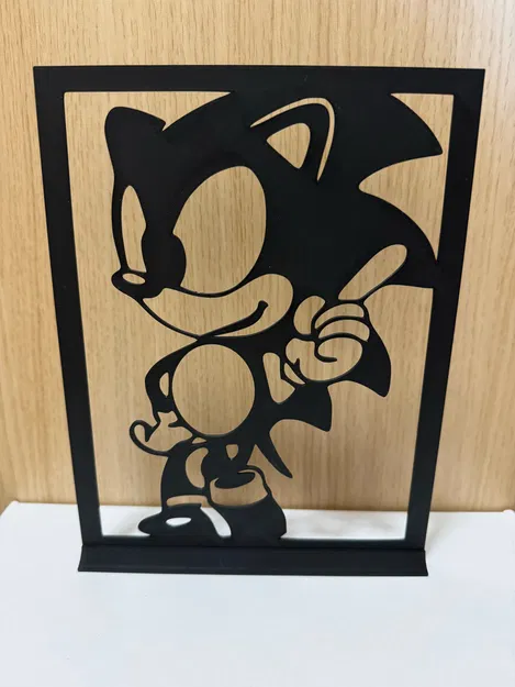 Mô Hình 3D Sonic Nghệ Thuật - Trang Trí Độc Đáo - Image 1