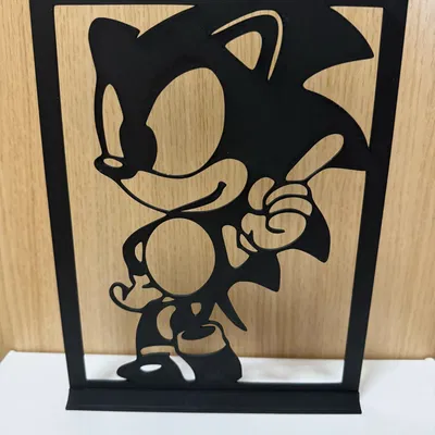 Mô Hình 3D Sonic Nghệ Thuật - Trang Trí Độc Đáo