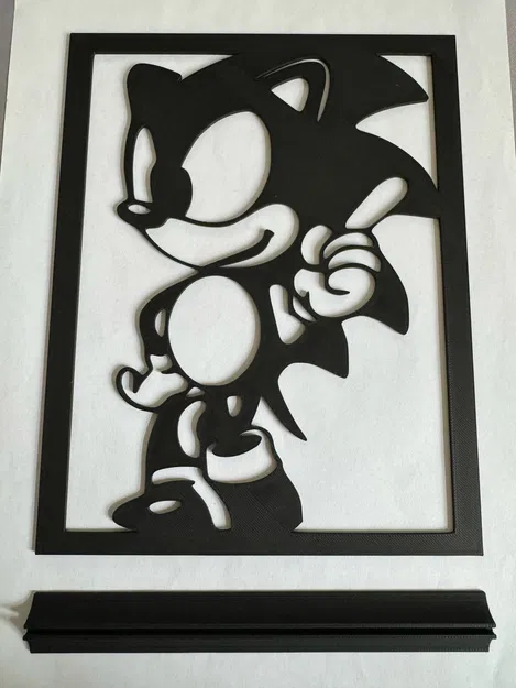 Mô Hình 3D Sonic Nghệ Thuật - Trang Trí Độc Đáo - Image 2