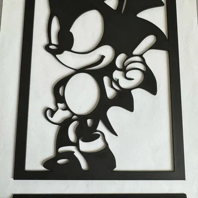 Mô Hình 3D Sonic Nghệ Thuật - Trang Trí Độc Đáo