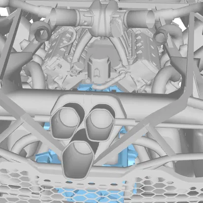 Mô Hình 3D Xe McLaren Senna Chi Tiết