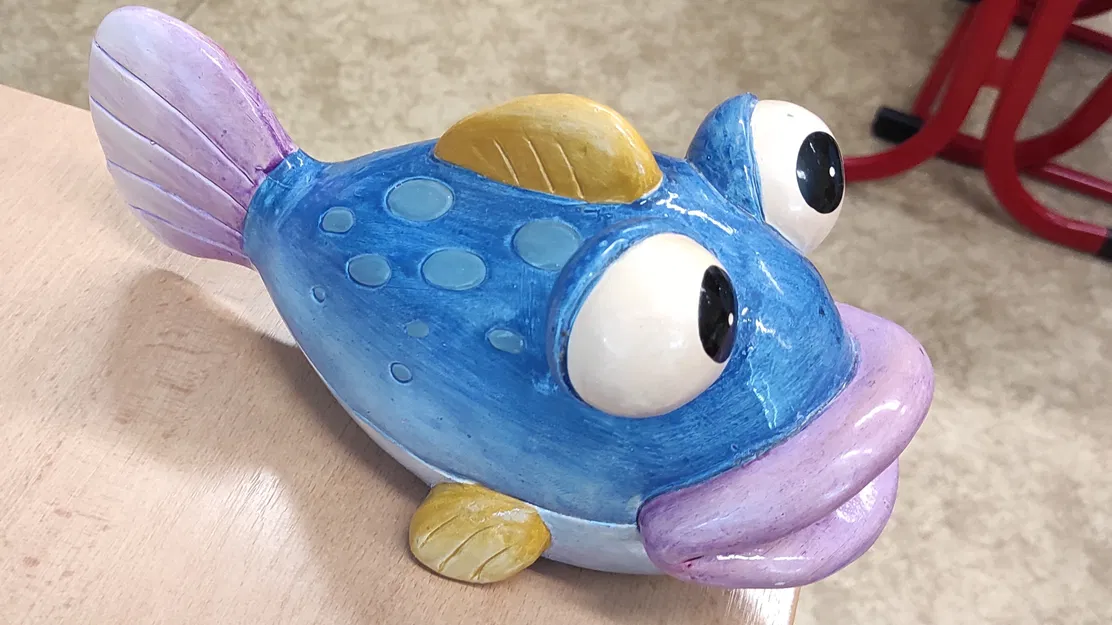 Tượng Cá 3D Ngộ Nghĩnh - Vật Trang Trí Độc Đáo Cho Ngôi Nhà - Image 1