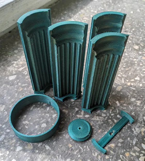 Khuôn nến cột cổ (Ancient column candle mold) - Image 1