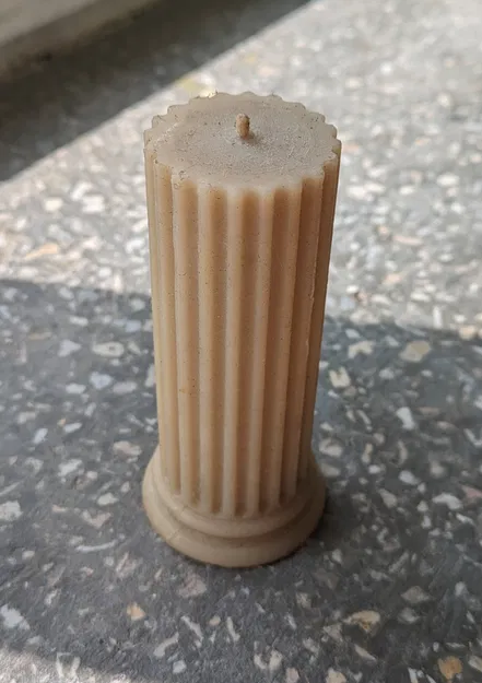 Khuôn nến cột cổ (Ancient column candle mold) - Image 2
