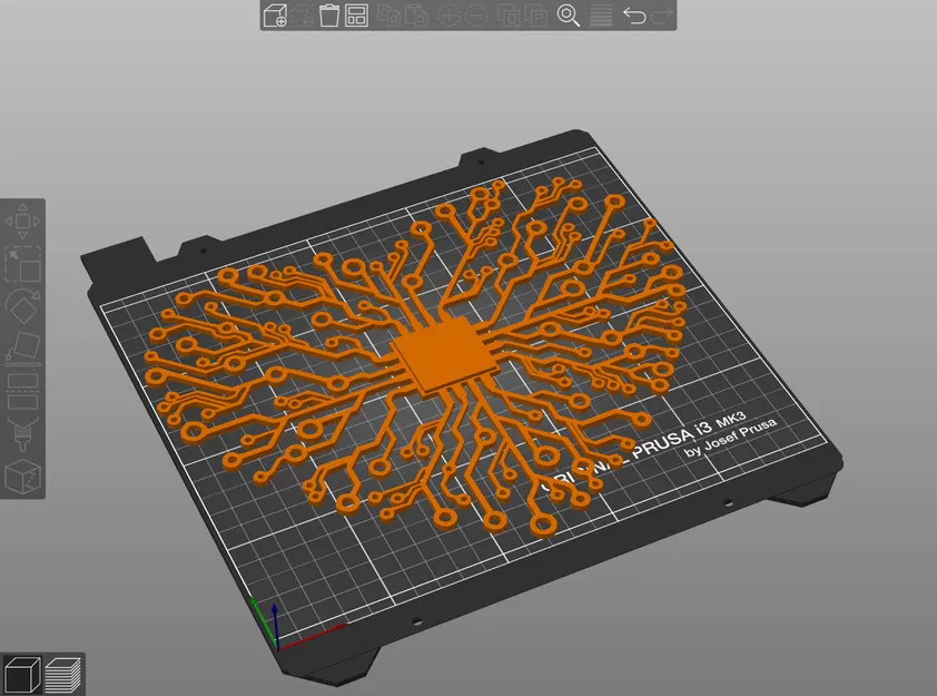 Tranh Mạch Điện Tử Trái Tim Lớn Có CPU - Image 1