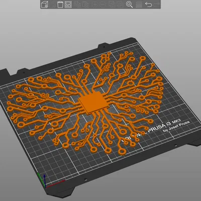 Tranh Mạch Điện Tử Trái Tim Lớn Có CPU