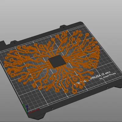 Tranh Mạch Điện Tử Trái Tim Lớn Có CPU