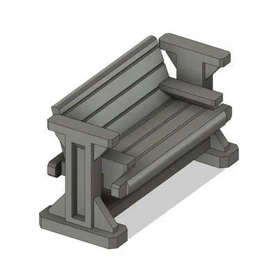 Ghế Xích Đu Ngoài Trời Tỉ Lệ 1:64 Cho Mô Hình