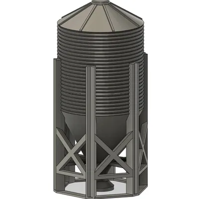 Mô hình Tháp Chứa Ngũ Cốc Hopper Bin Tỷ Lệ 1:64