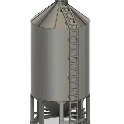 Hopper Bin - Kho chứa 4100 Bushel • Tỉ lệ 1:64