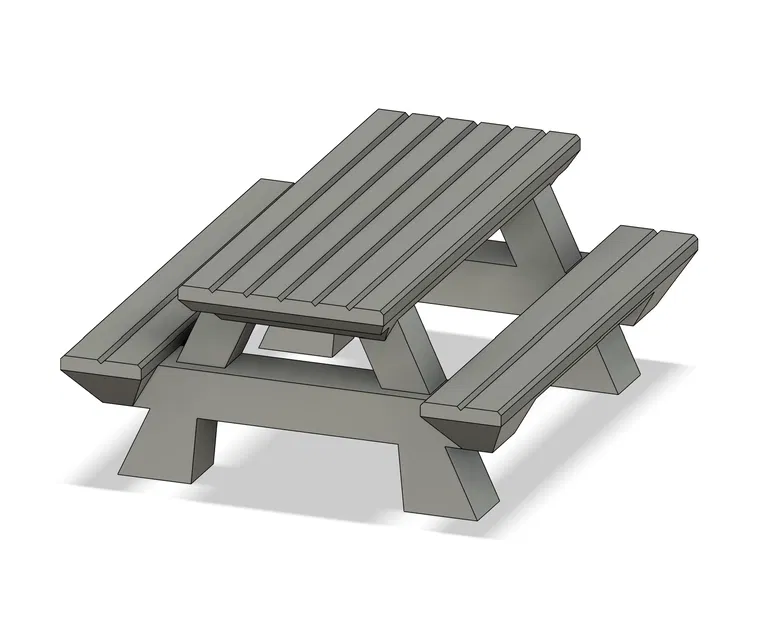 Bàn Tiệc Picnic Tỷ Lệ 1:64 Cho Mô Hình Thu Nhỏ - Image 1